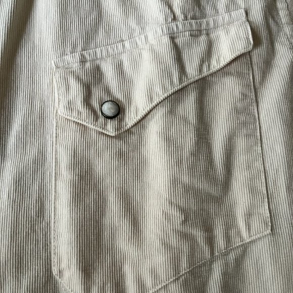 Taylor Stitch "Western Shirt" - Natural Pincord Corduroy - Mens Size XL/44 - Picture 3 of 9